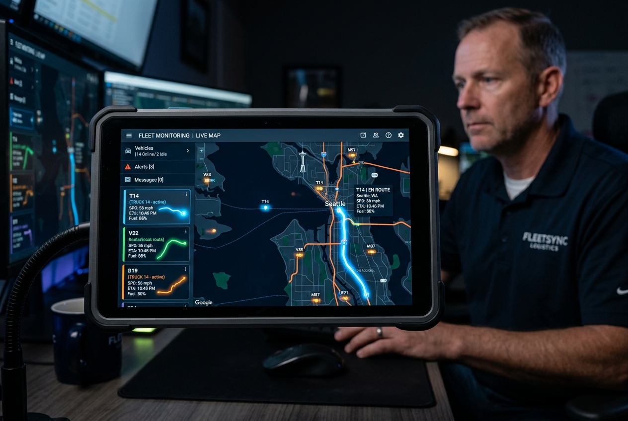GPS Vehicle Tracking Map